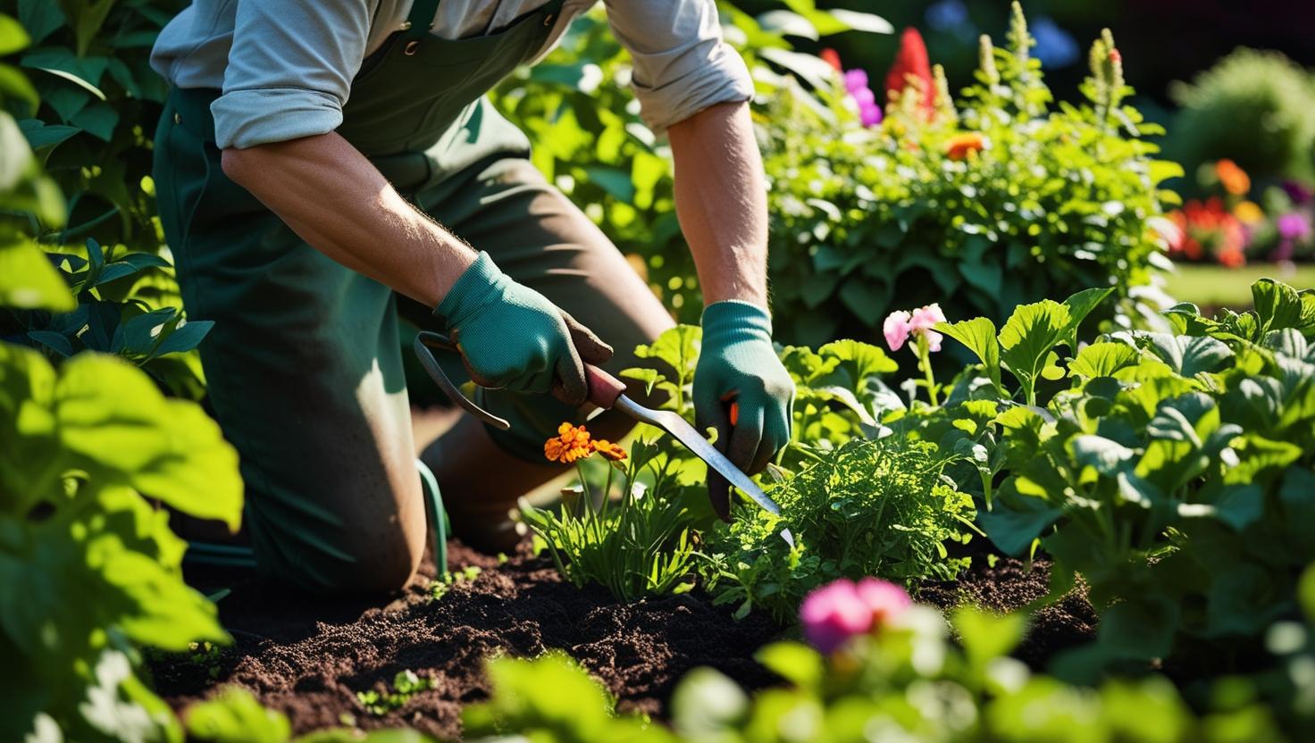 Vrijwilliger tuin en buiten