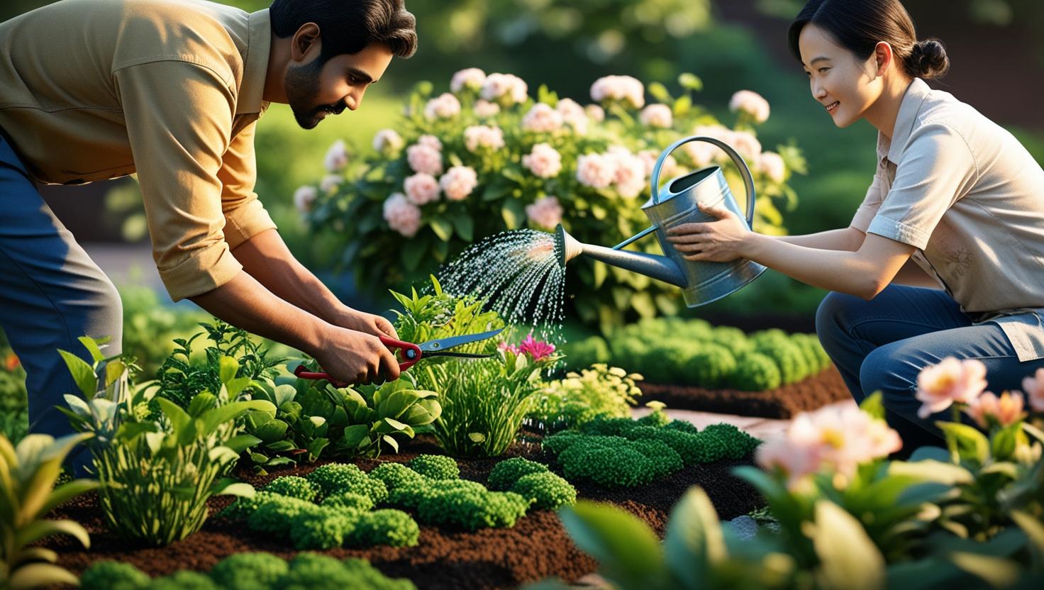 Vrijwilliger tuin en buiten