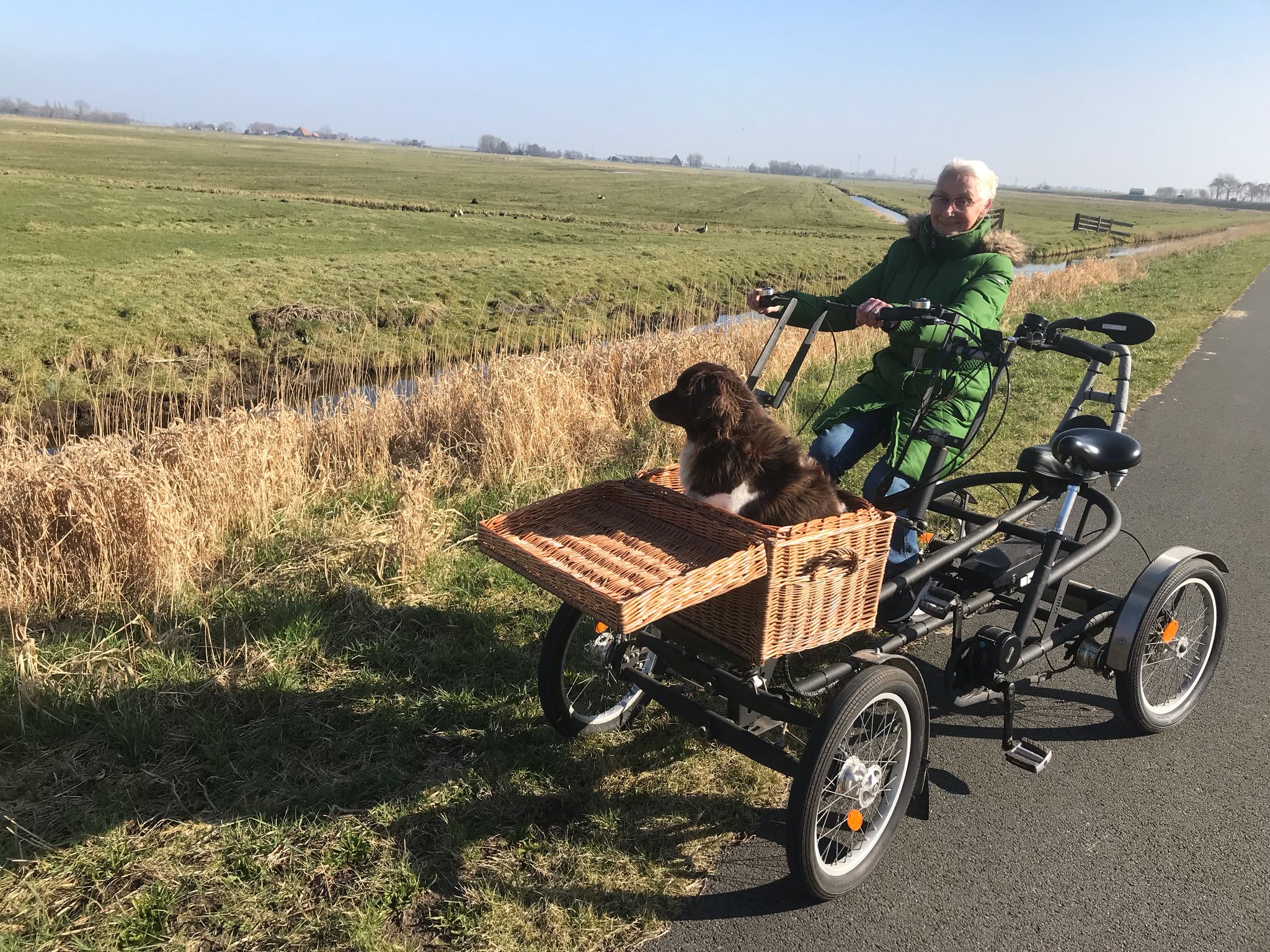 Samen op de duofiets door Zuidschermer, Marije Team Vrijwillig