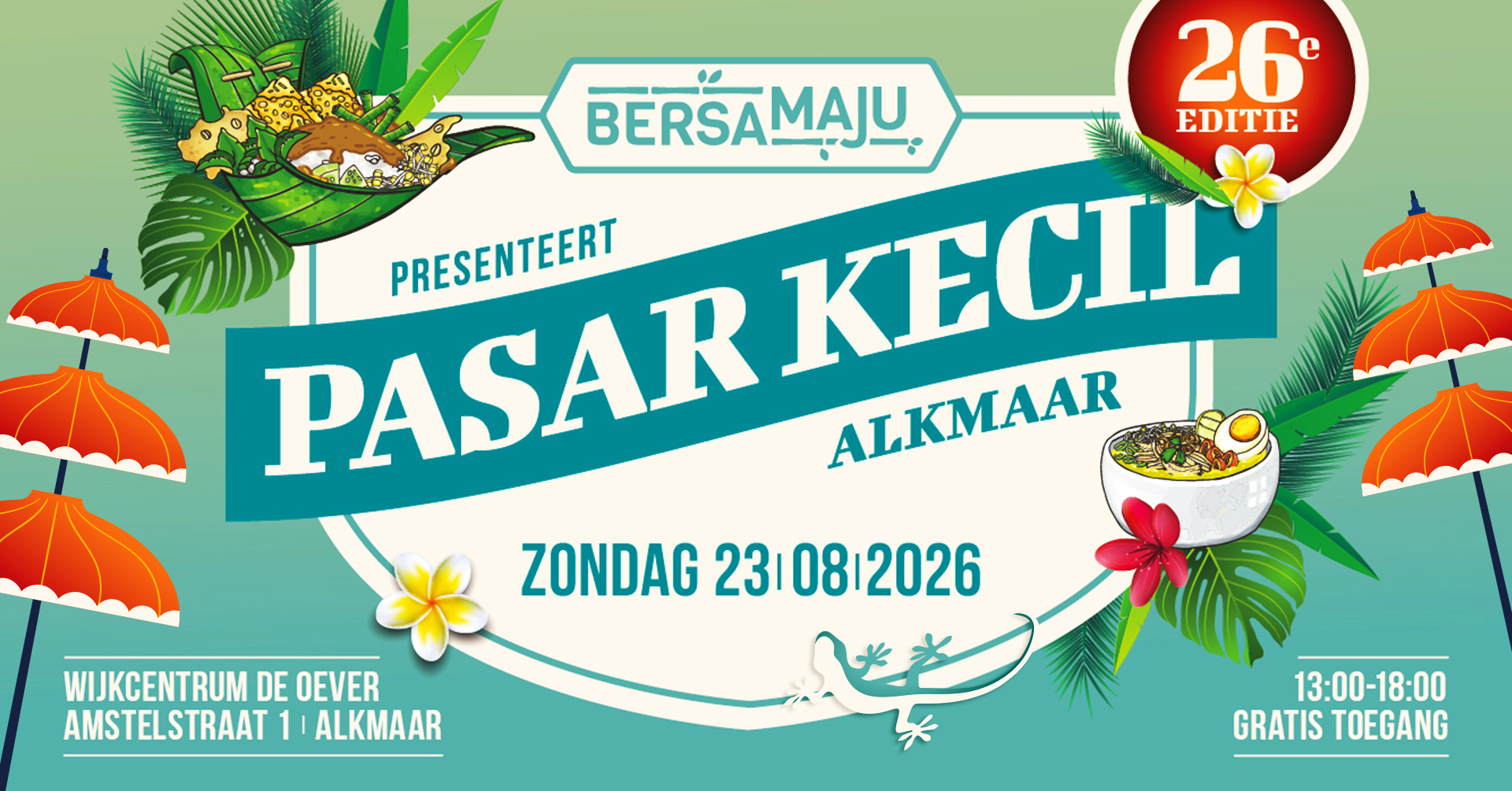Begeleider activiteiten | Pasar Kecil Alkmaar, 23 augustus wijkcentrum de Oever